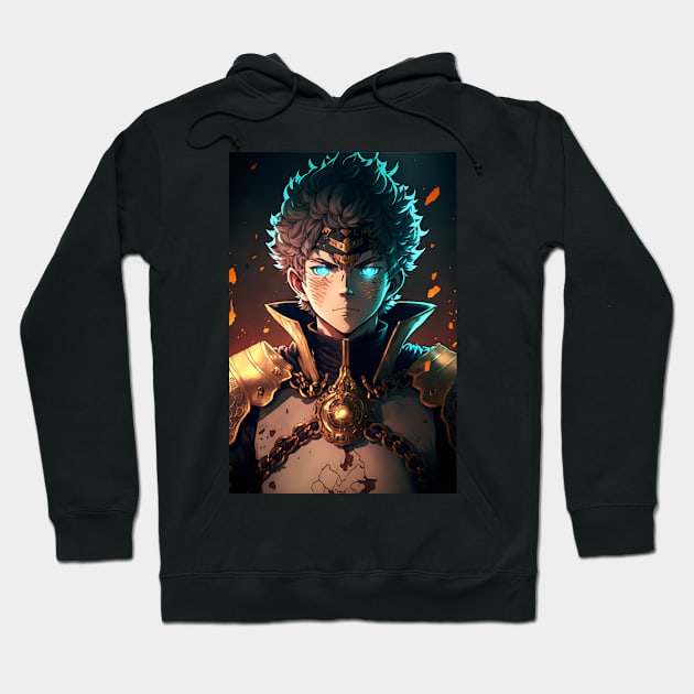 Anime King Hero Ruler of Magic Kingdom Hoodie by Bubblebug